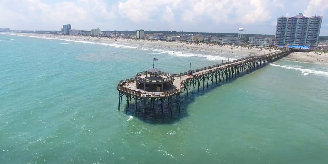 Full shot of Cherry Grove Pier, SC